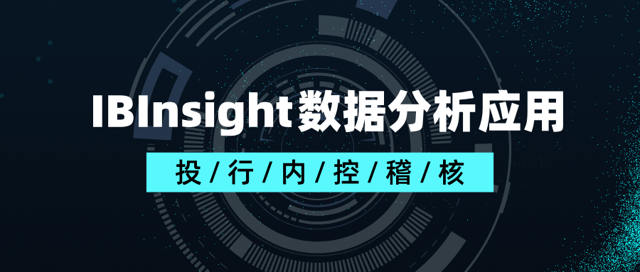 IBInsight数据分析应用——投行内控稽核